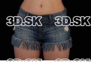 Hips blue short jeans of Glenda 0001